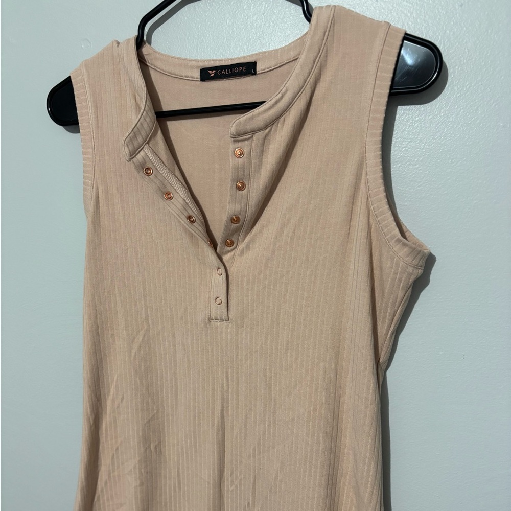 Calliope OH SNAP! SLEEVELESS POLO Blush